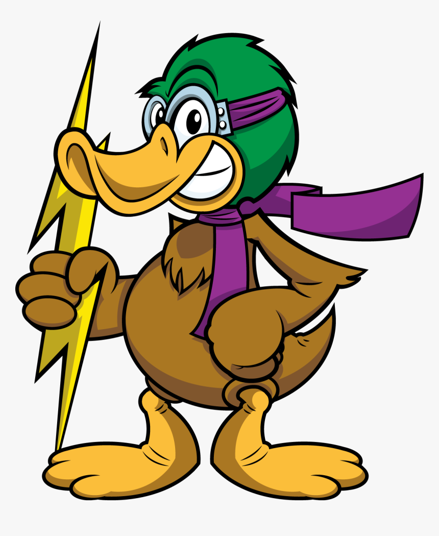 Richland Thunderduck With Scarf, Bolt & Staff - Richland College Logo, HD Png Download, Free Download