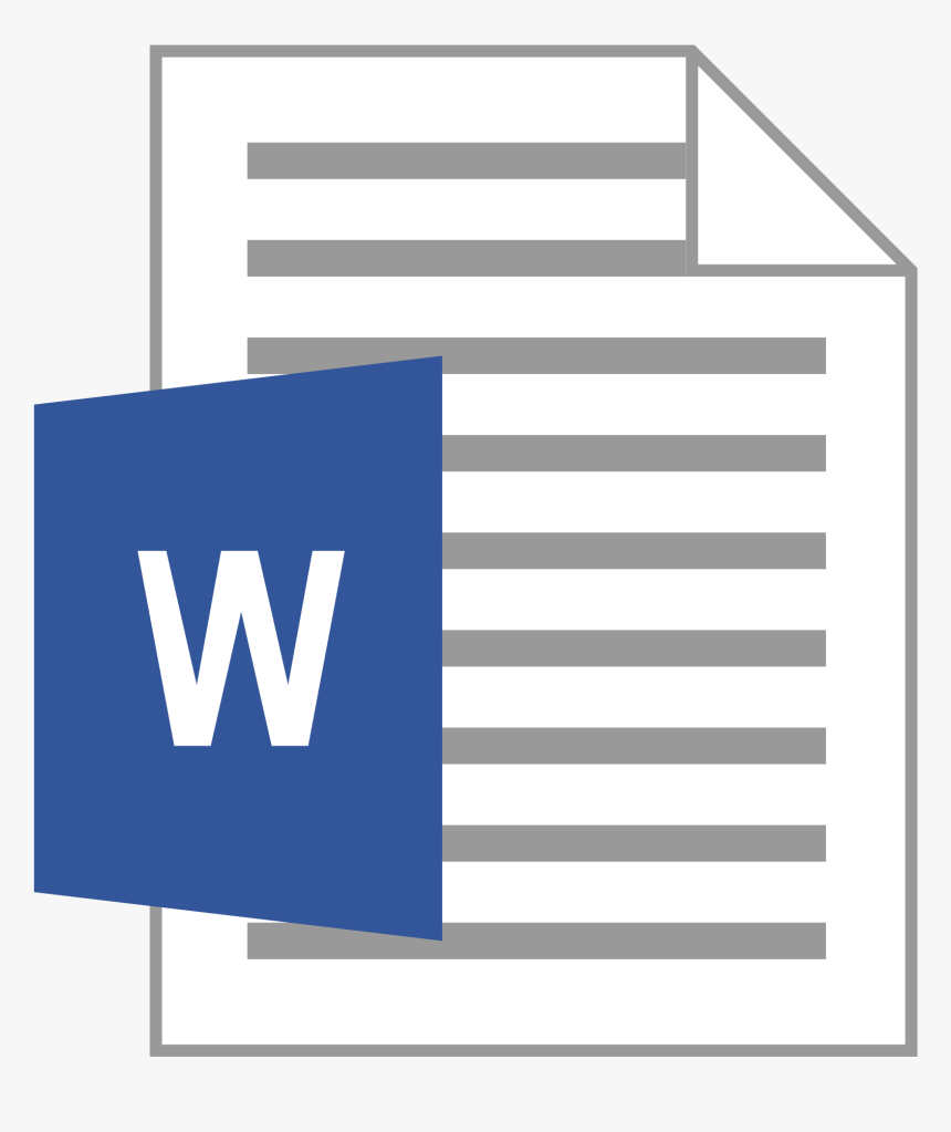 Transparent Word Doc Icon, HD Png Download - kindpng