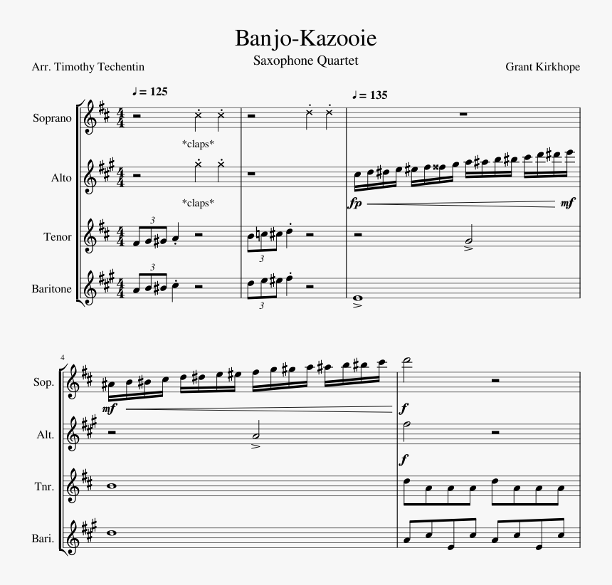 Banjo Kazooie Theme Alto Sax, HD Png Download, Free Download