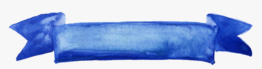 Blue Watercolor Banner Png, Transparent Png, Free Download