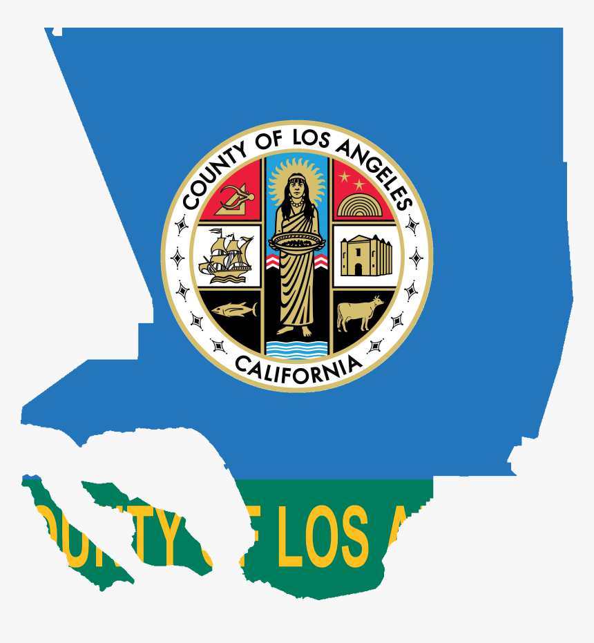 Flag Map Of Los Angeles County, California - Seal Of Los Angeles County ...