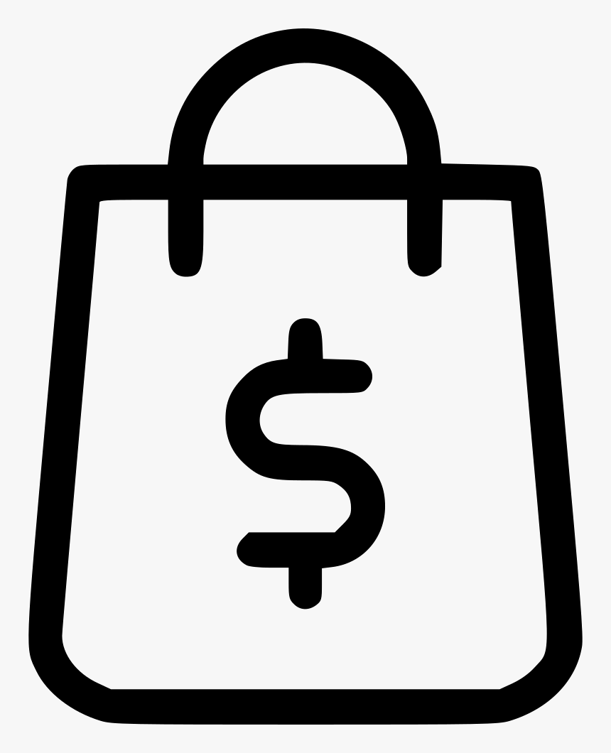 Shopping Bag Shop Money Finance Dollar - Icon Png Shopping Bag, Transparent Png, Free Download