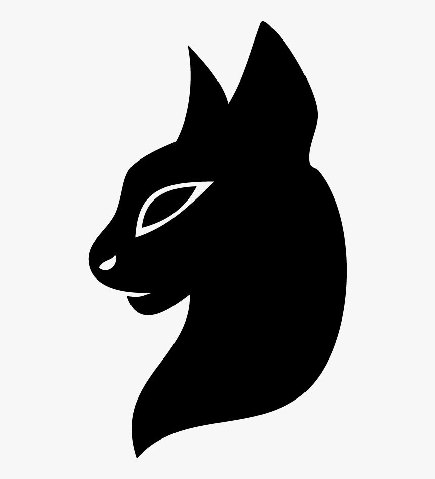 Sillouette Cat Head By Cheeky-fox On Clipart Library - Cat Silhouette