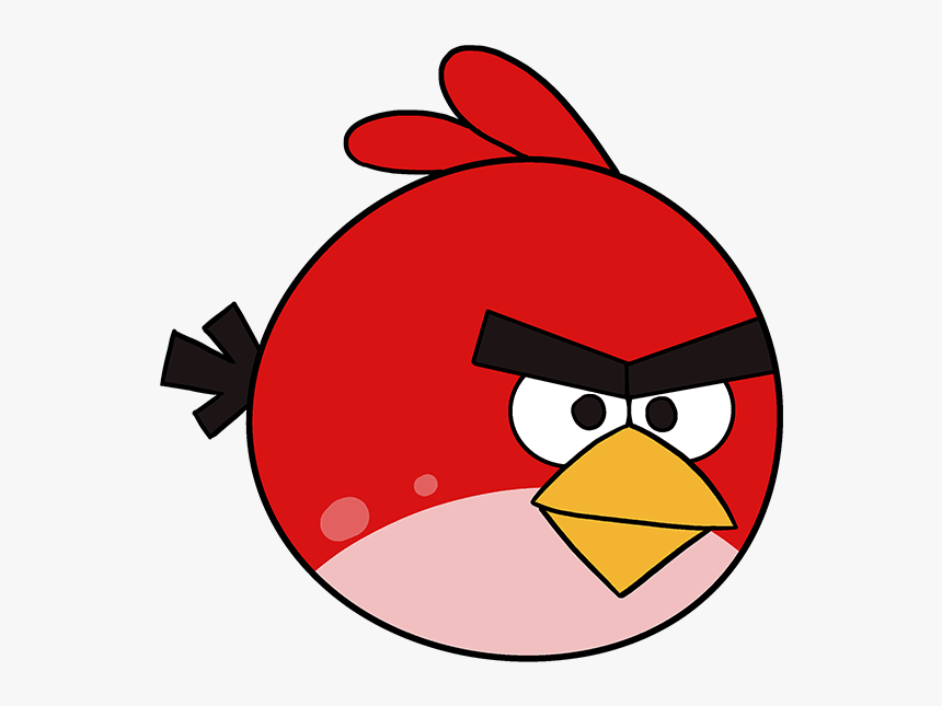Draw Red Angry Bird , Transparent Cartoons Angry Birds Red Drawing