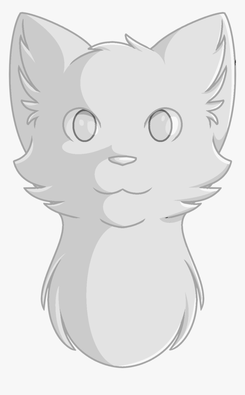 Drawing Medium Head - Warrior Cat Drawings Head, HD Png Download, Free Download