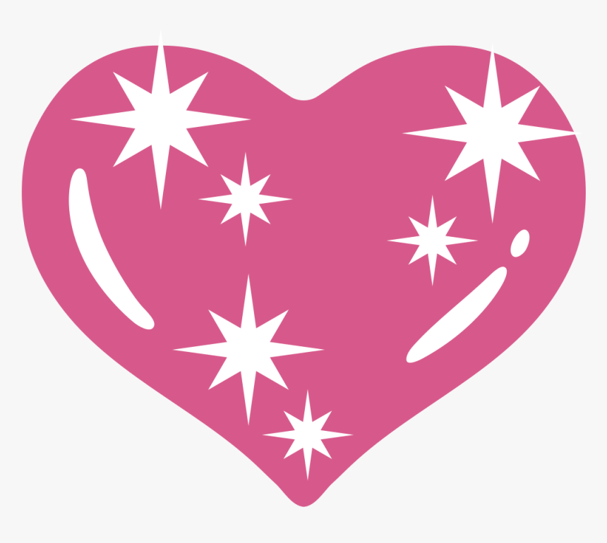 Android Sparkling Heart Emoji, HD Png Download, Free Download