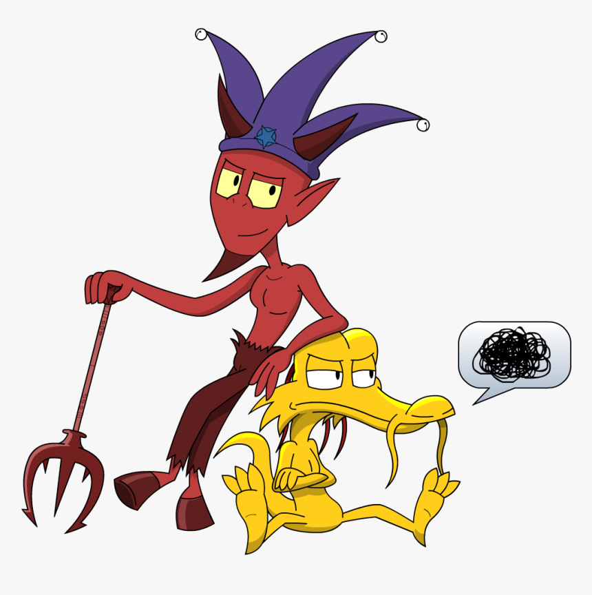 Satan N Gold The Dragon - Cartoon, HD Png Download, Free Download