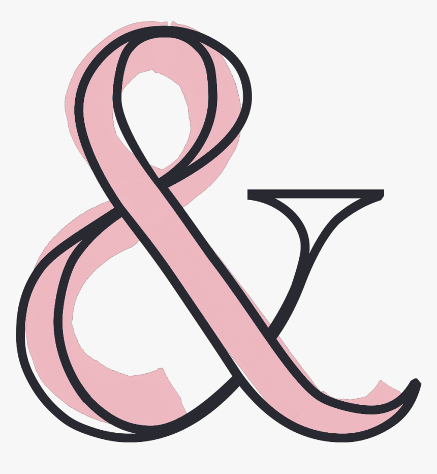 Ampersand symbol pink alphabet glossy 22502926 PNG