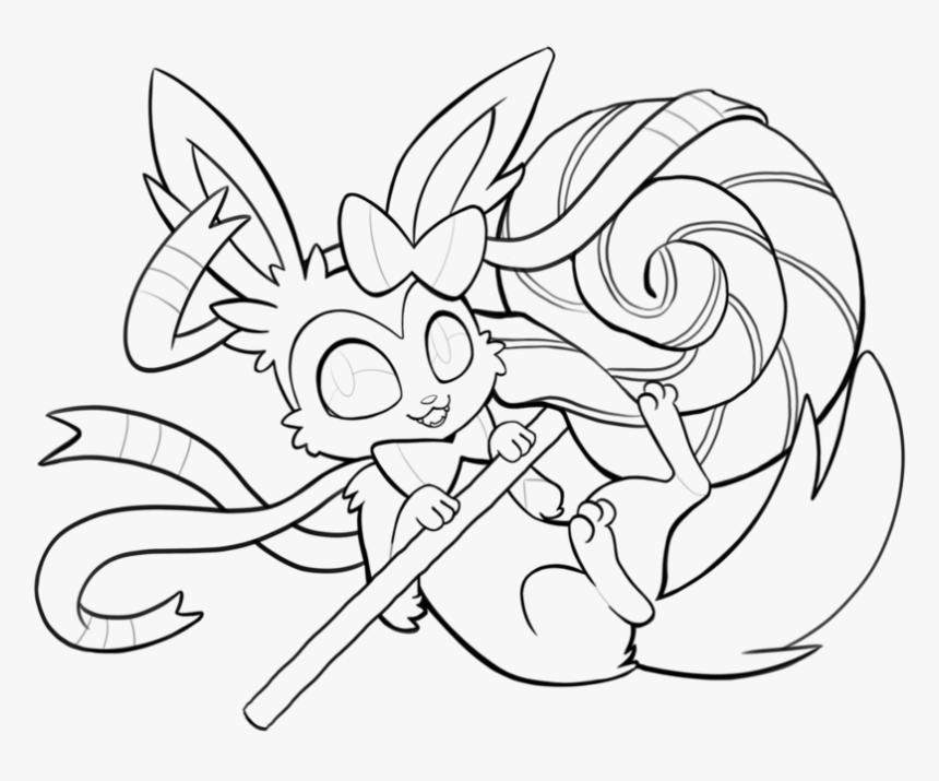 Cute Eevee Evolutions Coloring Pages