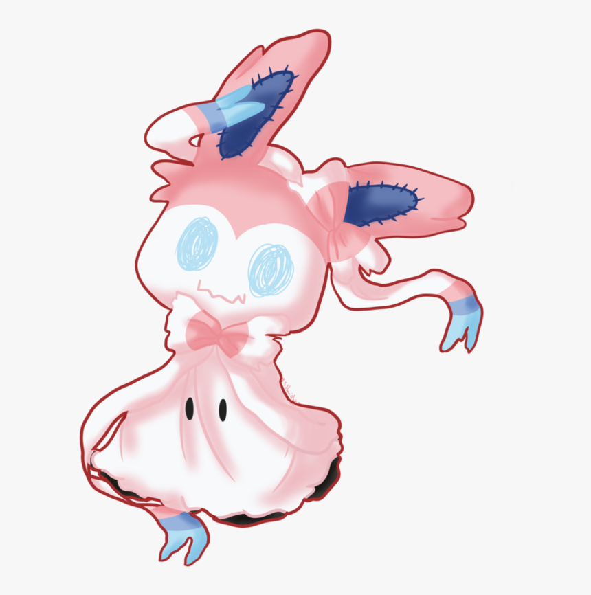 Sylveon Mimikyu By Anton S Honigboer - Cartoon, HD Png Download, Free Download