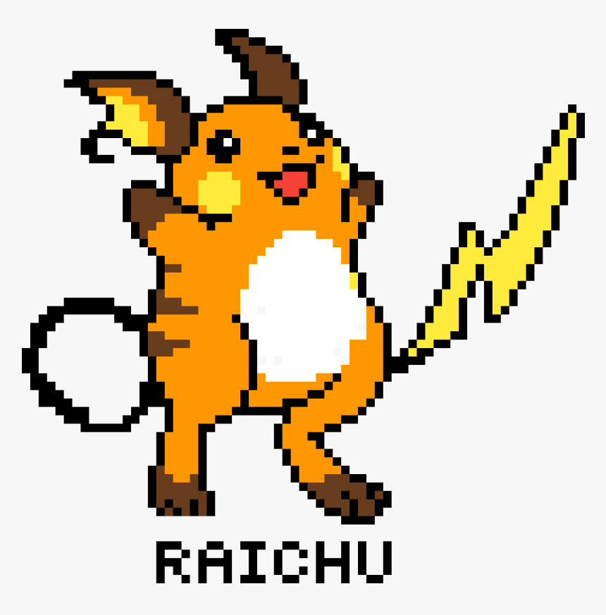 Minecraft Raichu Pixel Art, HD Png Download, Free Download