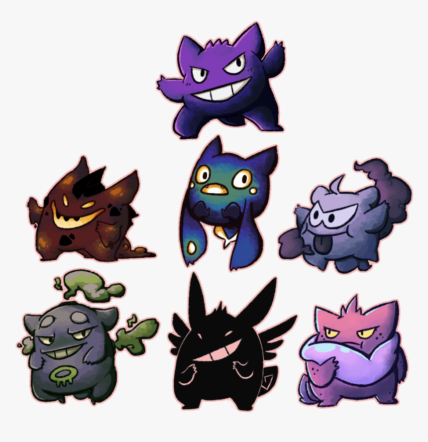 Gengar Variations, HD Png Download, Free Download