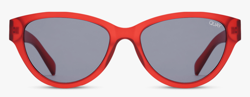 Quay Australia Rizzo Round Sunglasses In Red, HD Png Download, Free Download