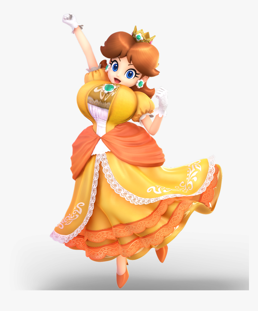 Thiccerwaifus On Twitter - Daisy Super Smash Bros Ultimate, HD Png Download, Free Download