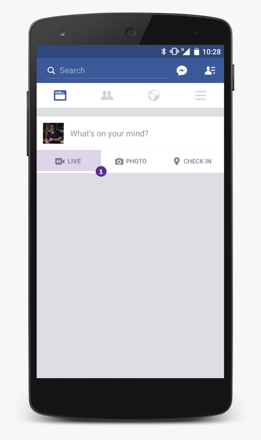 Facebook Live Option In Mobile, HD Png Download, Free Download