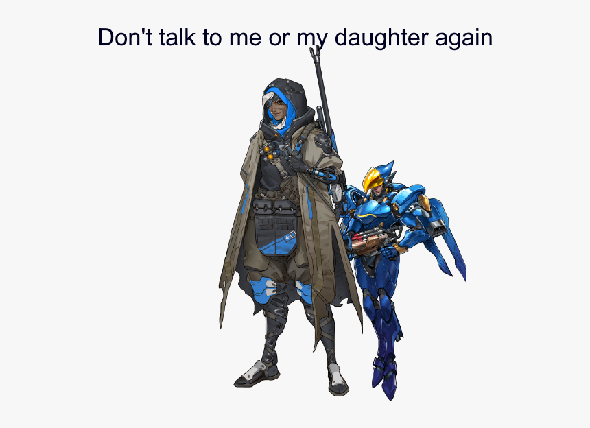 Don"t Talk To Me Or My Daughter Again - Ana Overwatch Concept Art, HD Png Download, Free Download