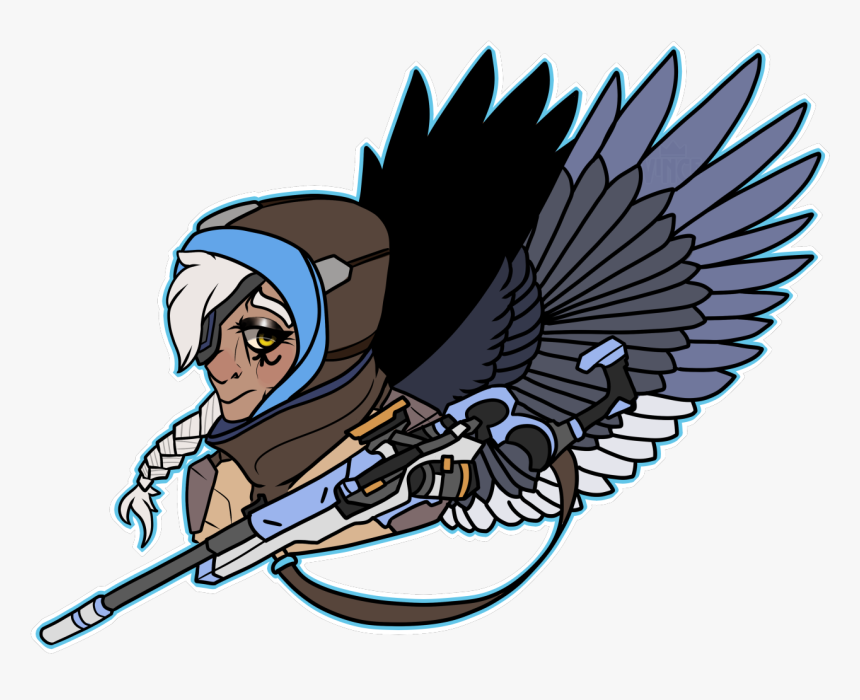 Featherwatch Au Ana Amari Ana Overwatch Ana Overwatch - Illustration, HD Png Download, Free Download