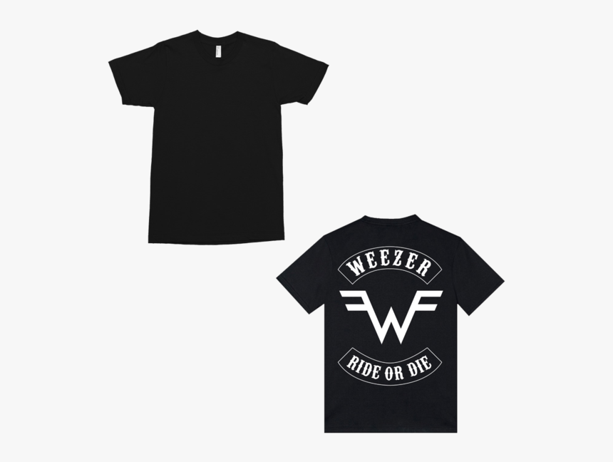 Ride Or Die Tee - Weezer T Shirt Black, HD Png Download, Free Download