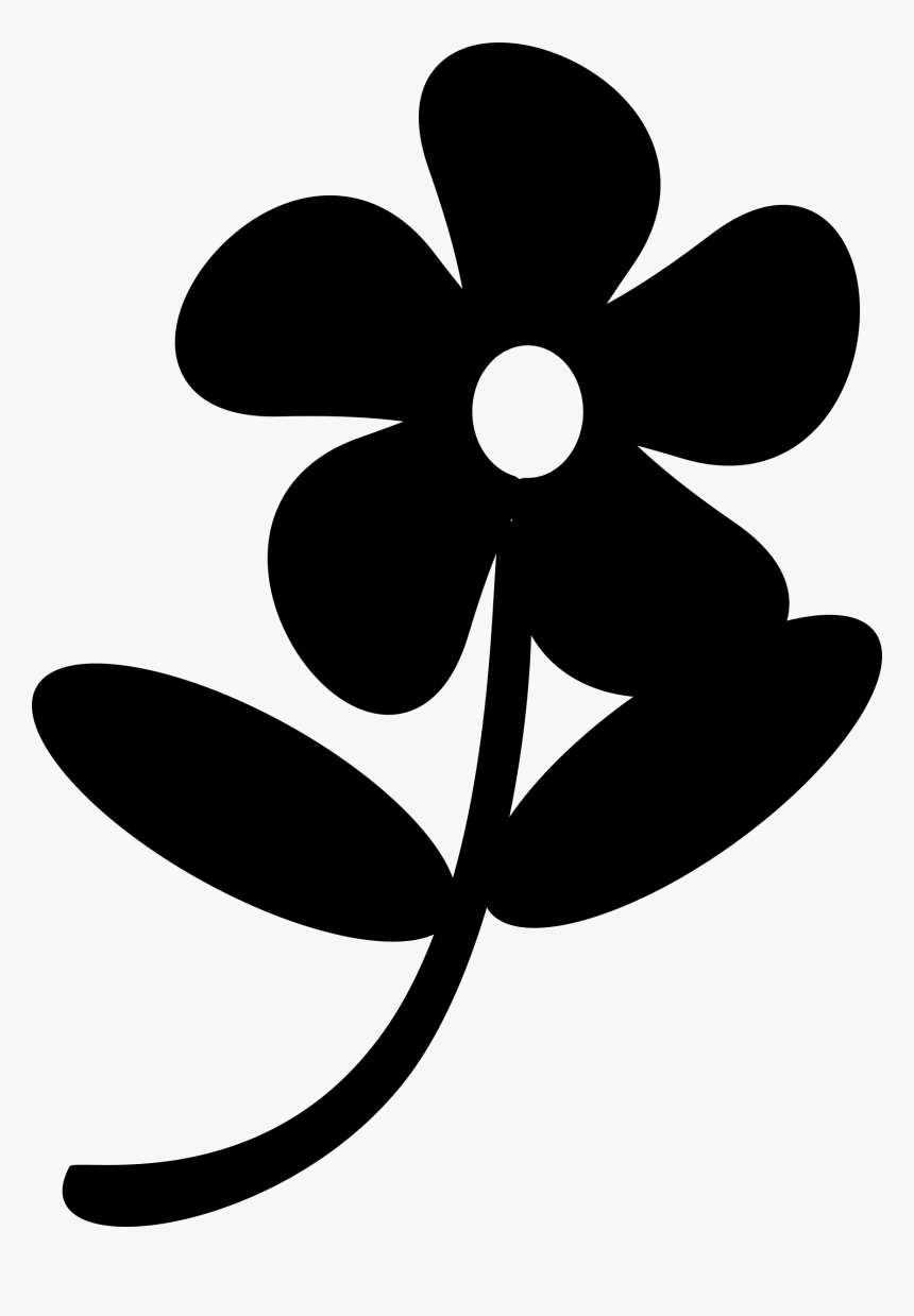 black flower clip