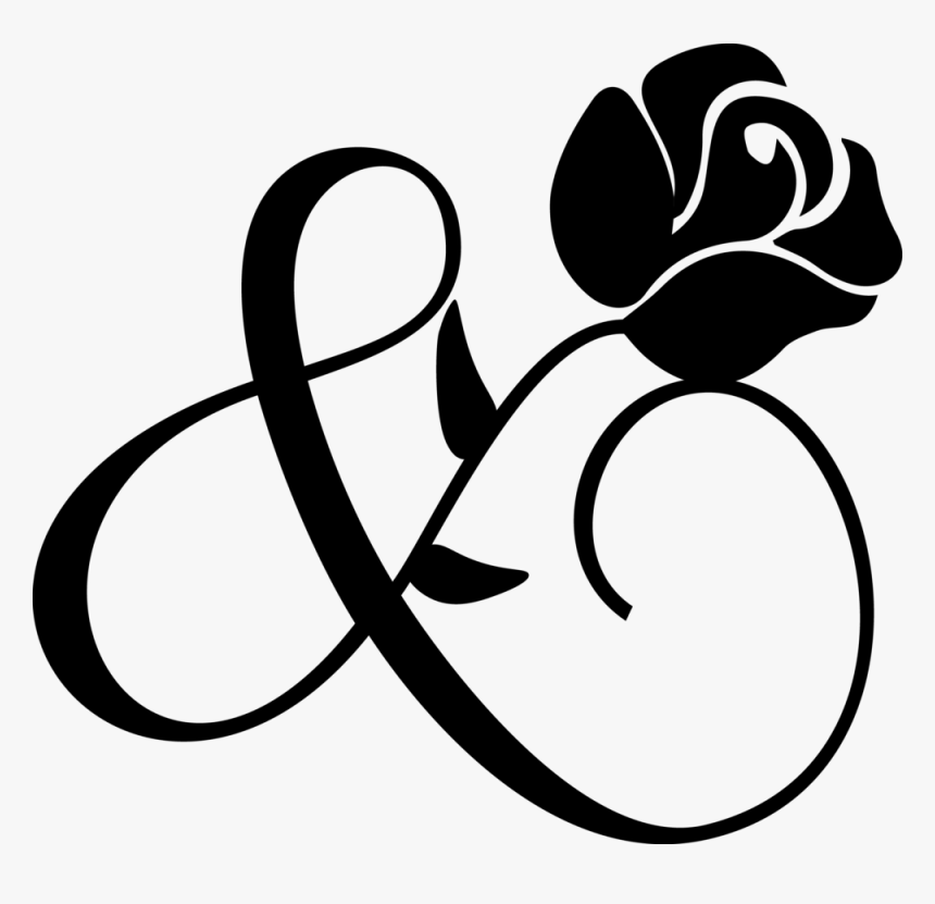 Forage And Bloom Black Rose Only - Rubber Stamp, HD Png Download, Free Download