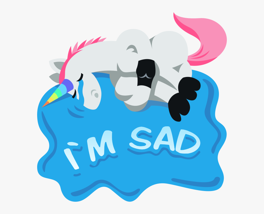 Transparent Water Emoji Png - Sad Unicorn Emoji, Png Download, Free Download