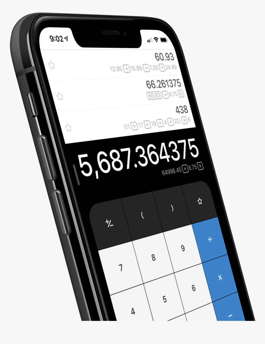Calculator Iphone Screen Png, Transparent Png, Free Download