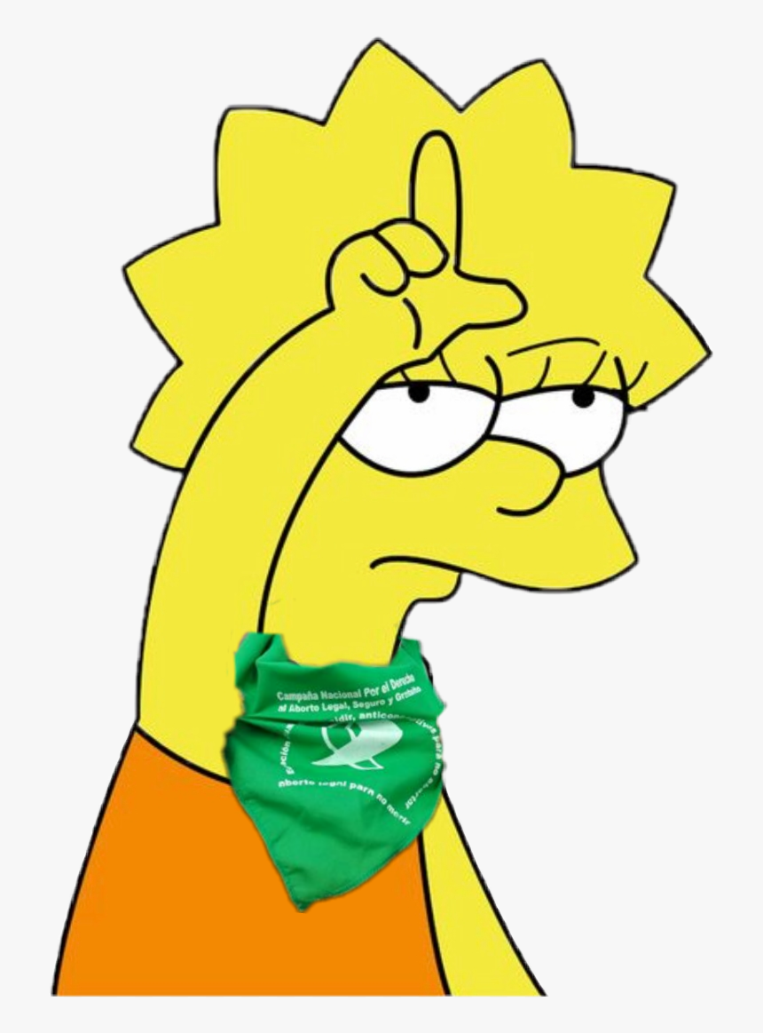 #lisasimpson #lisa #simpson #simpsons #abortolegalya - Lisa Simpson Png, Transparent Png, Free Download