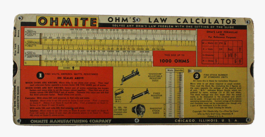 Calculator Png Ohms Law Free Picture - Ohm's Law, Transparent Png, Free Download