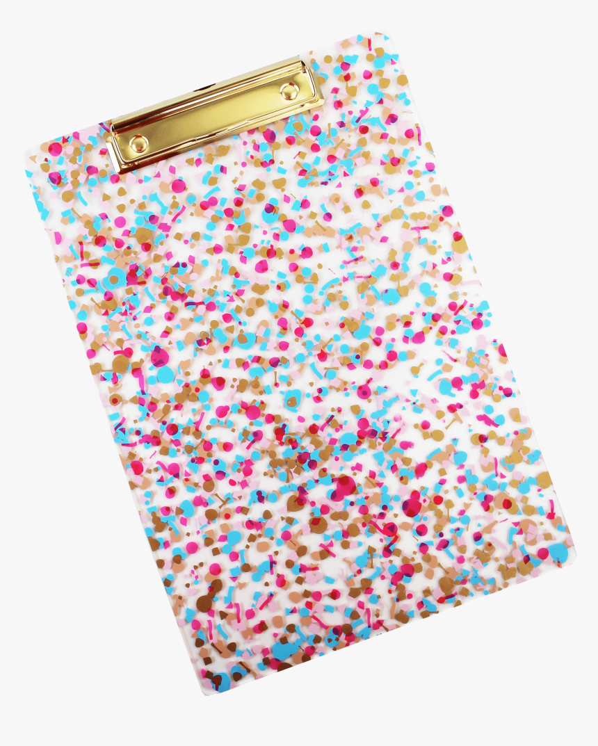 Packed Party Confetti Clipboard Office - Packed Party Confetti Clipboard, HD Png Download, Free Download