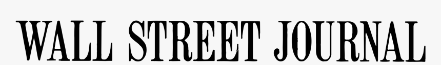 Wall Street Journal Logo Black And White - Wall Street Journal, HD Png ...