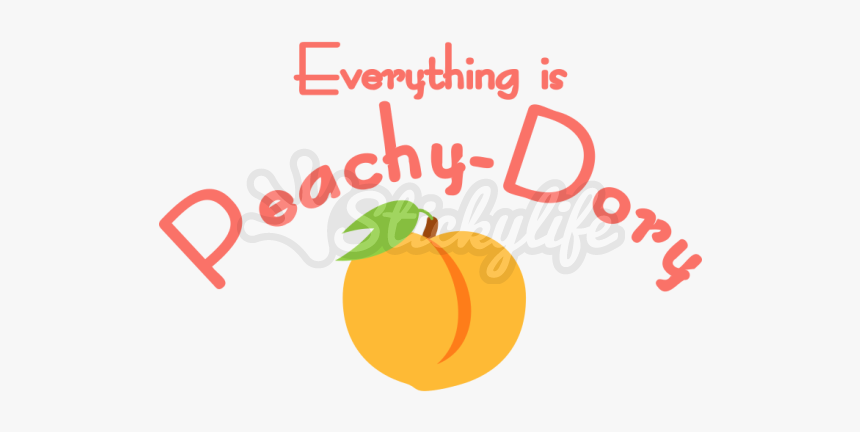 Everything Is Peachy-dory Pro Vinyl Decal - Illustration, HD Png Download, Free Download