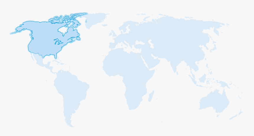 White World Map On Black Background, HD Png Download, Free Download