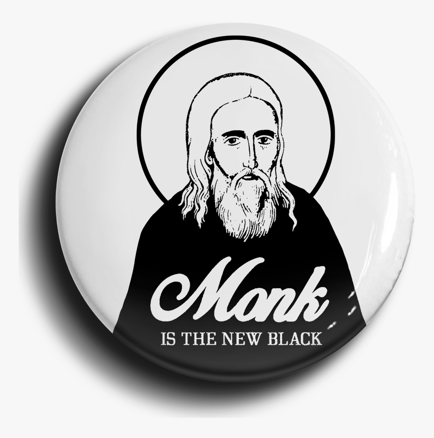 Monk Is The New Black Button"
 Class= - Circle, HD Png Download, Free Download