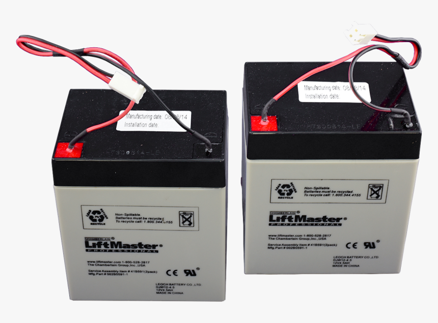 Automotive-battery - Liftmaster Backup Battery, HD Png Download, Free Download