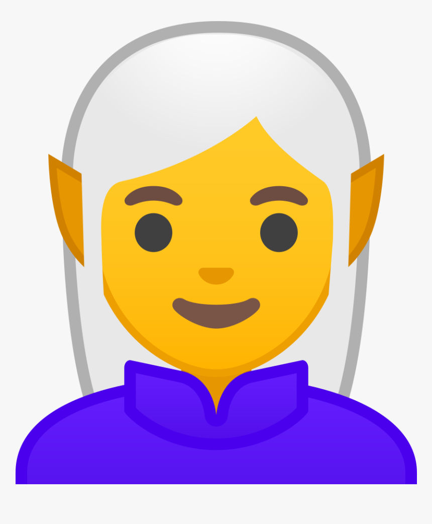 Woman Elf Icon - Android Elf Emoji, HD Png Download, Free Download