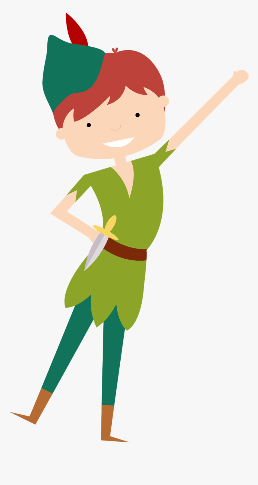 Peter Pan Silhouette Clipart Pic - Peter Pan Png, Transparent Png, Free Download