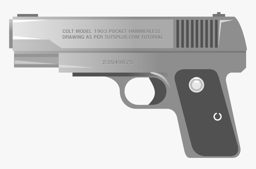 Handgun Clip Arts - Handgun Clip Art, HD Png Download, Free Download