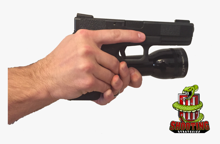 Hand Holding Flashlight - Hand Holding Gun No Background, HD Png Download, Free Download