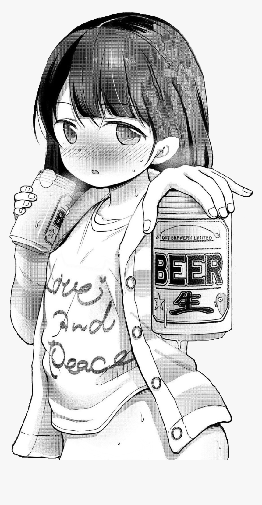 Transparent Manga Png - Loli Alcoholic, Png Download, Free Download