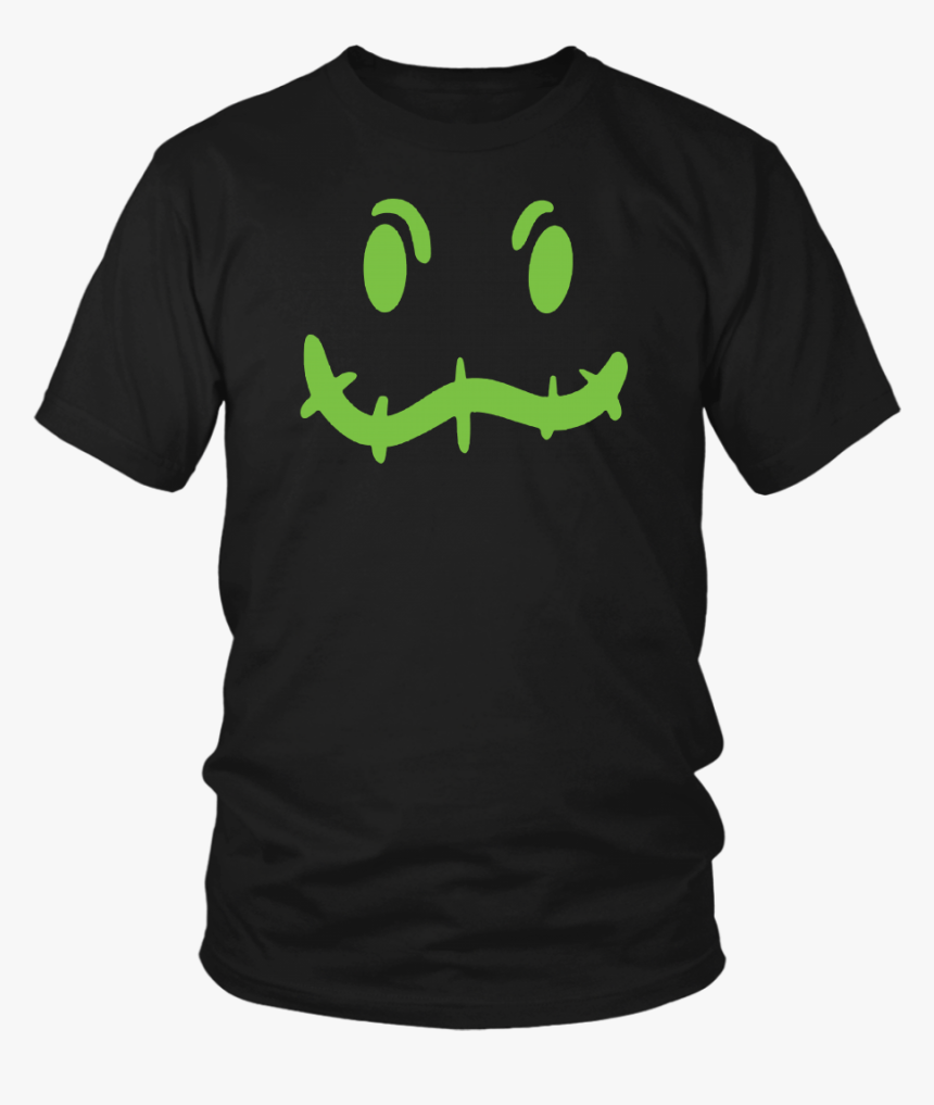 Green Boogie Man Scary Face T-shirt - Shirt, HD Png Download, Free Download