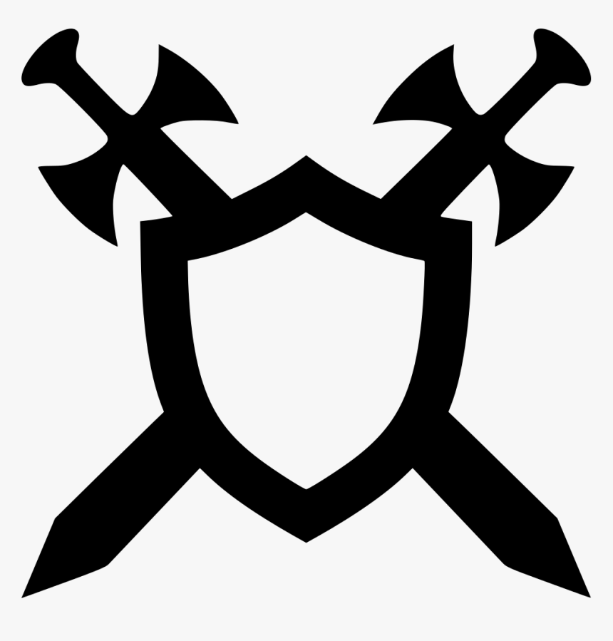 Shield And Swords Transparent Sword Logo Hd Png Download Kindpng