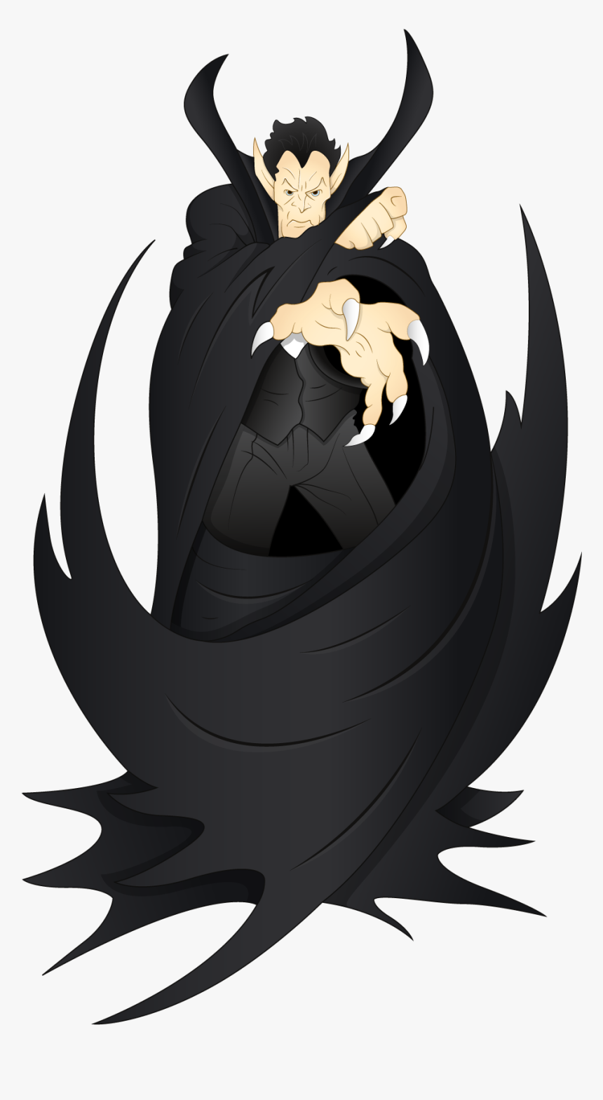 Transparent Detailed Clipart - Dracula Halloween Png, Png Download, Free Download