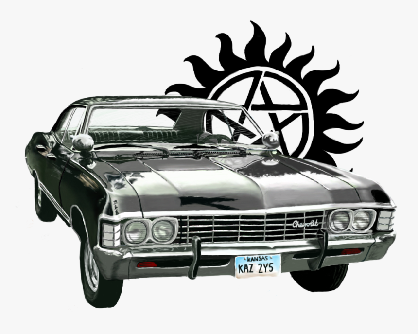 Impala Clipart Supernatural, HD Png Download - kindpng.