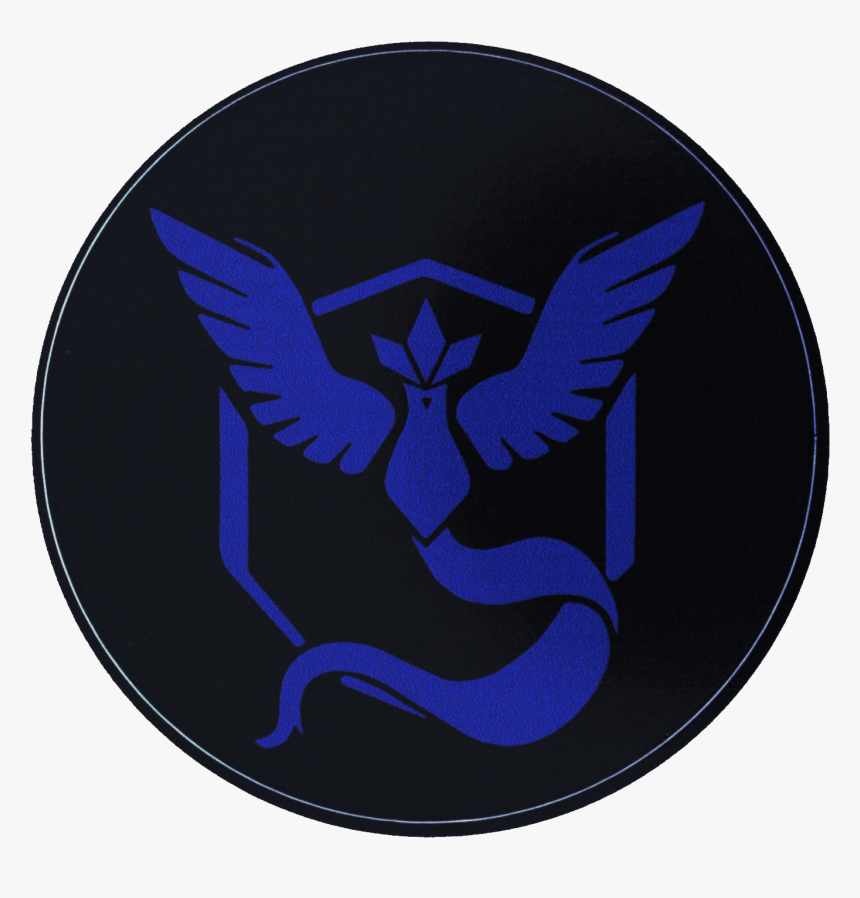 Pokemon Go Team Mystic Black Background Emblem Hd Png Download Kindpng