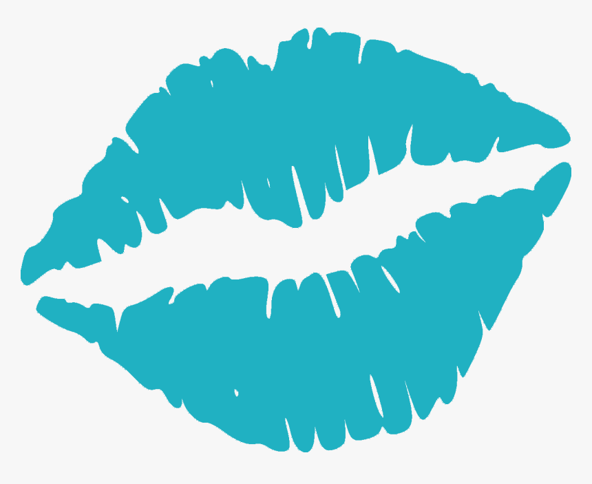 A Teal Icon Of Kissing Lips - Kissin Kate Barlow Kiss, HD Png Download, Free Download