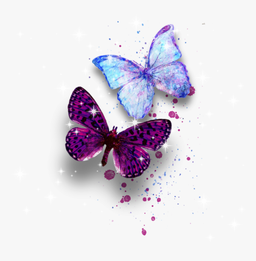 Watercolor Butterfly Butterflywings Mariposa Sticker - Sticker Mariposas, HD Png Download, Free Download