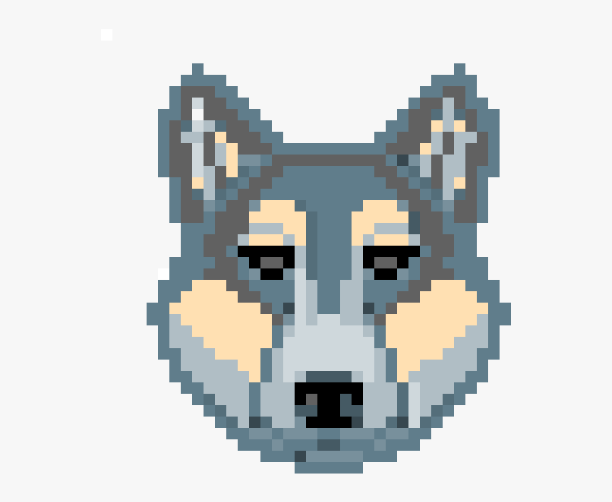 Wolf Head Pixel Art, HD Png Download, Free Download