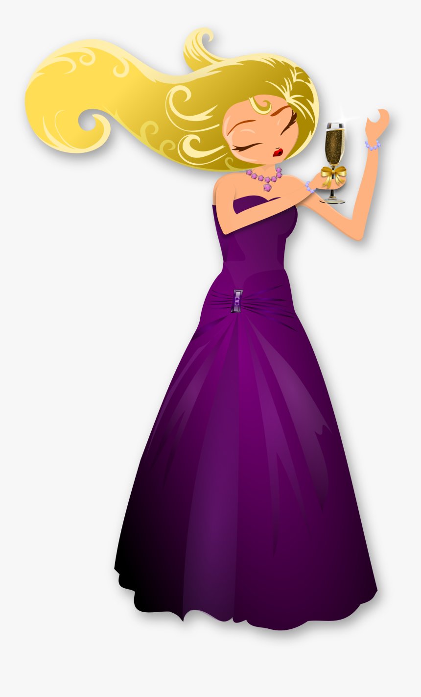 Glamorous Lady Dancing Clip Arts - Glamorous Clipart, HD Png Download, Free Download