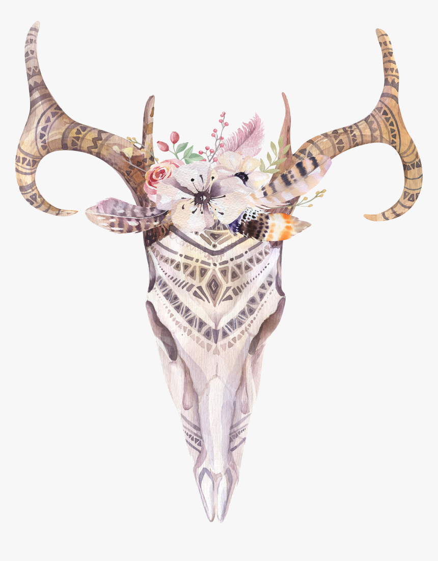 Antlers And Flowers Png Free, Transparent Png, Free Download