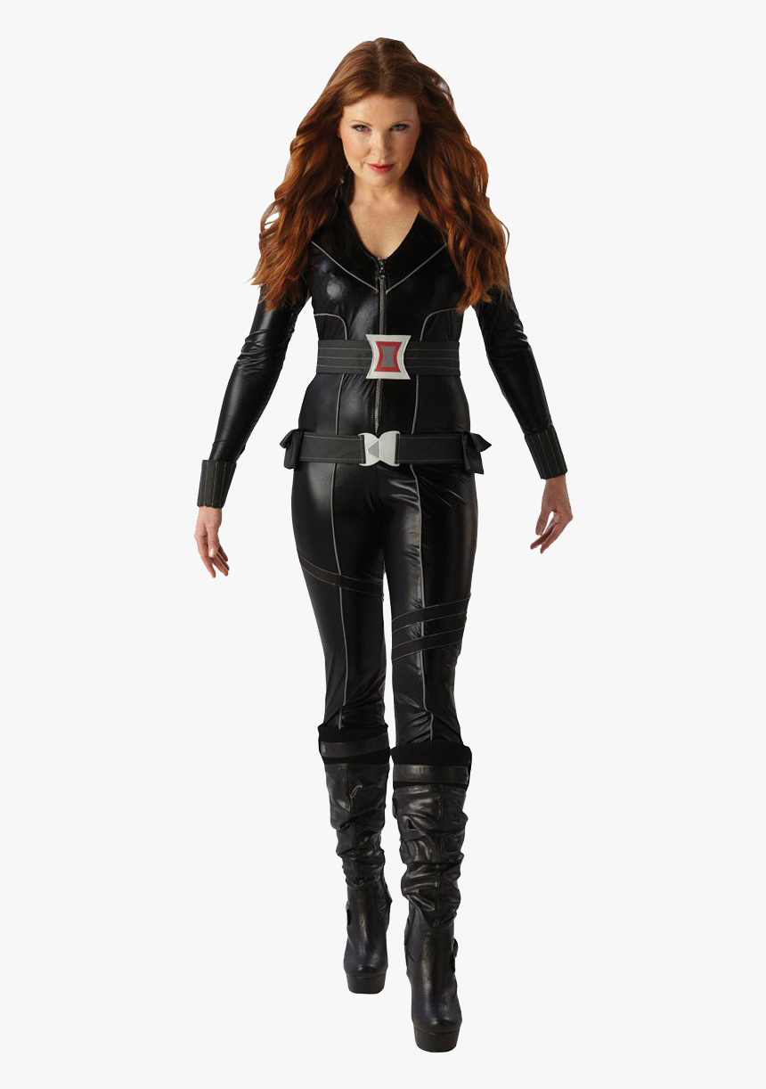 Black Widow Png Image Download - Black Widow Fancy Dress, Transparent Png, Free Download